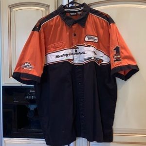 Harley Davidson Short Sleeve Button Up